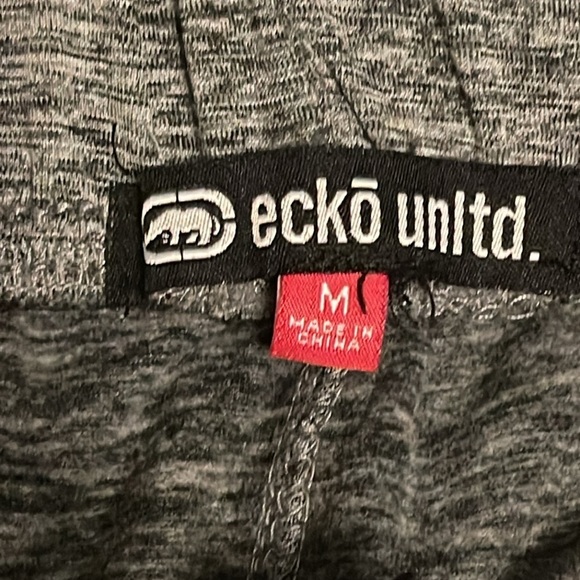 NWT ECKO UNLTD. HEATHER GRAY JOGGER PANTS MEN’S SZ M, 3 pockets, elastic waist. - Picture 5 of 16